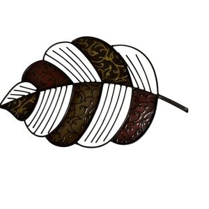 SINGLE Metal Leaf Wall Decor | Modern Boho Abstract Hanging Art